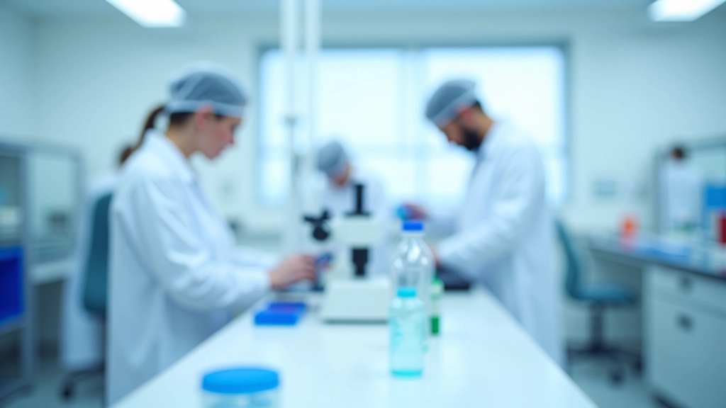 Moderne Laboranlage mit hochmoderner Technologie für die pharmazeutische Forschung und Entwicklung